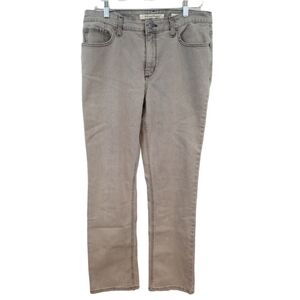 3/$25 Jones New York Size 12S Lexington Straight Black Gray Jeans